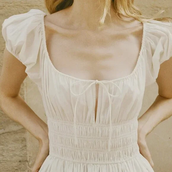 Doen Quinn Dress, White Salt Sz M - Picture 6 of 6